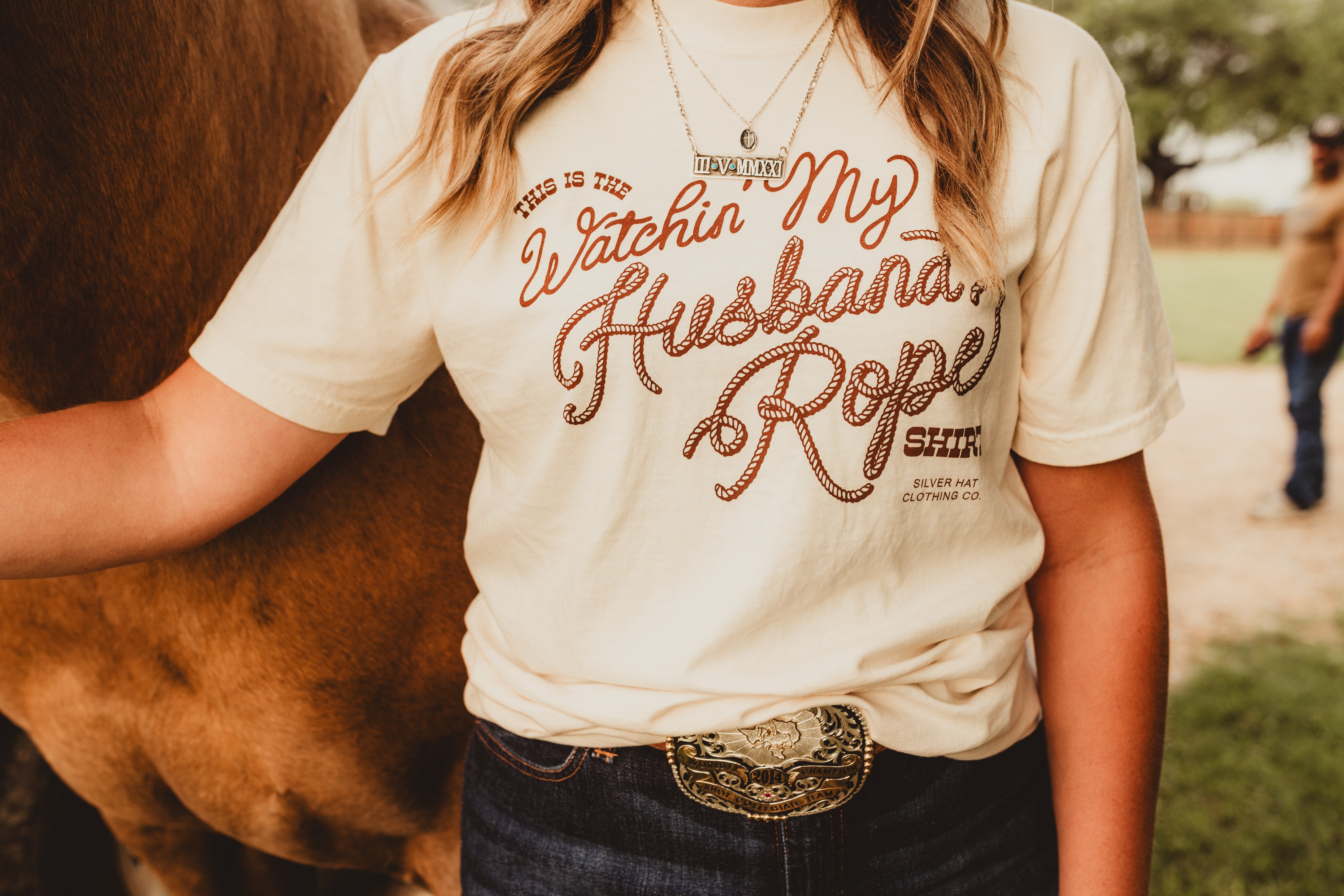 "Watching My Husband Rope" Tee