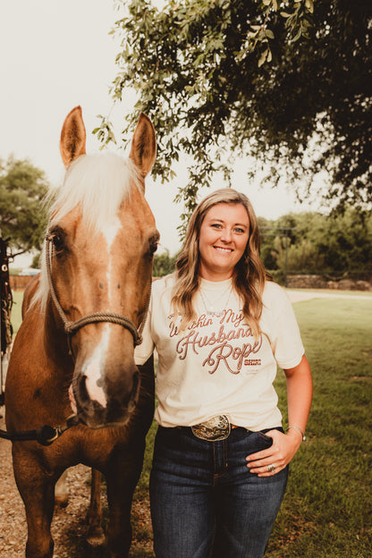 "Watching My Husband Rope" Tee