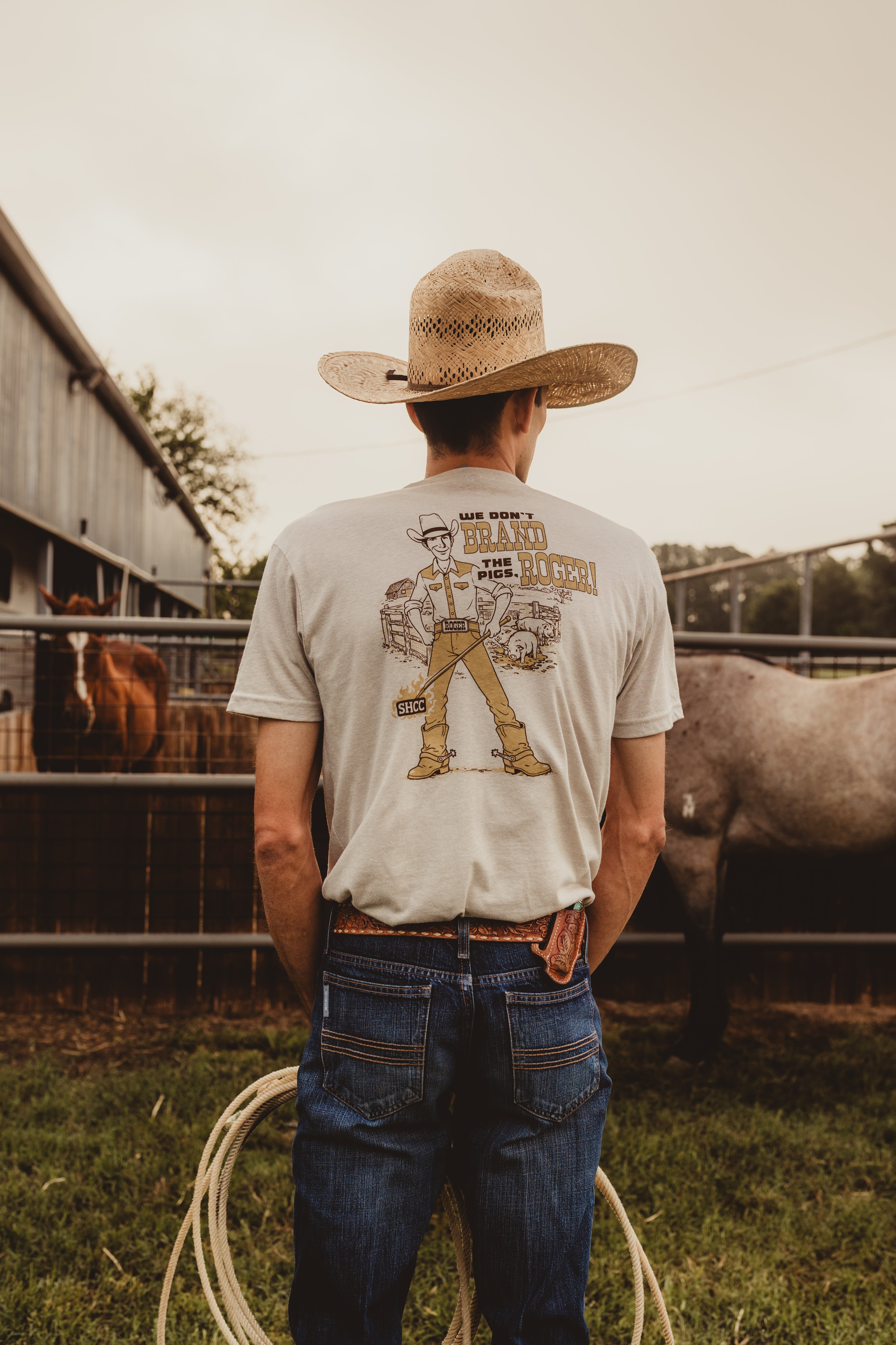 "Branded Pigs" Sand Classic Tee